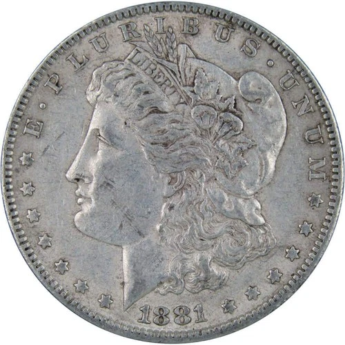 1881 Morgan Dollar XF EF Extremely Fine 90% Silver $1 US Coin Collectible