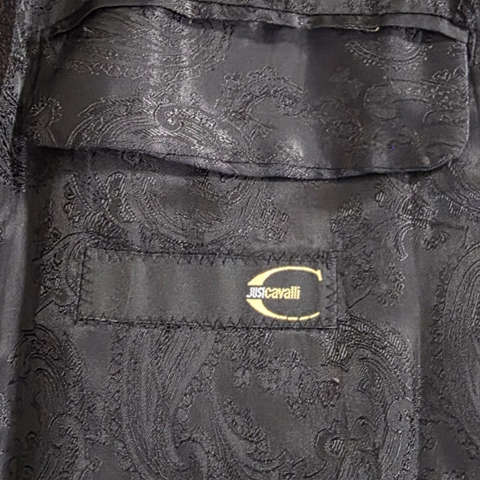 Just Cavalli Coat Men's IT 48 /US XXL Multicolor Fibers 3B Single Vent FLAWS - Image 3 of 4