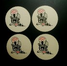 (4) OBSOLETE CASINO BEER COASTERS HAROLDS CLUB RENO, NEVADA  unused  1 sided — photo 1
