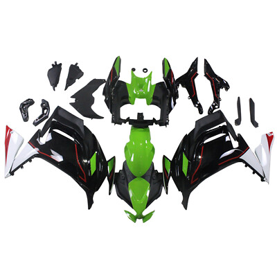 Fairing Kit For 2020-2023 Kawasaki Ninja 650 ER-6F Green Black White Bodywork