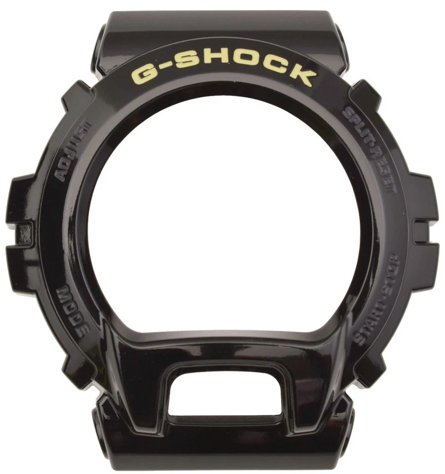 Correa de reloj Casio G-Shock bisel carcasa GD-X6900FB-1 cubierta de goma negra brillante Foto 3 de 4
