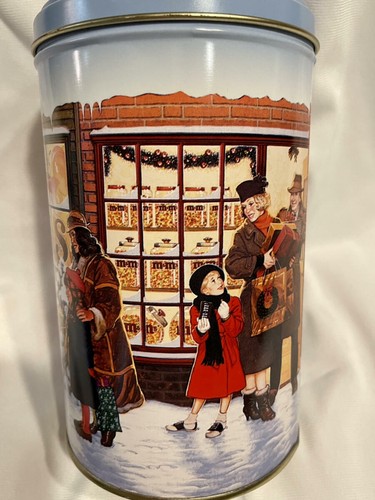 M&M's Candy 1991 Holiday Christmas Santa Vintage Tin PLAIN Chocolate Excellent - Picture 3 of 11