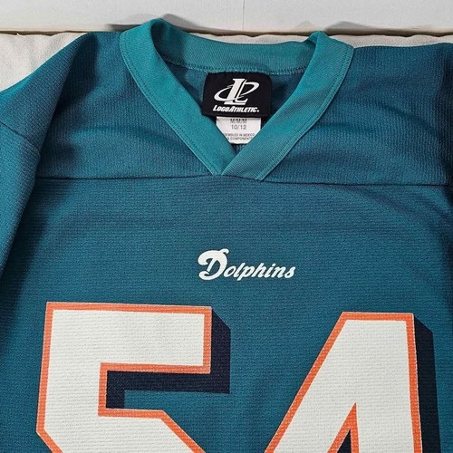 NFL Football Miami Dolphins Zach Thomas 54 Vtg Jersey Boys 10/12 Medium - Picture 10 of 10