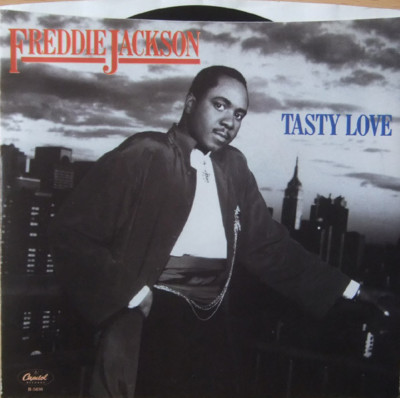 Freddie Jackson   Tasty Love 45 Rpm record w/ picture sleeve 