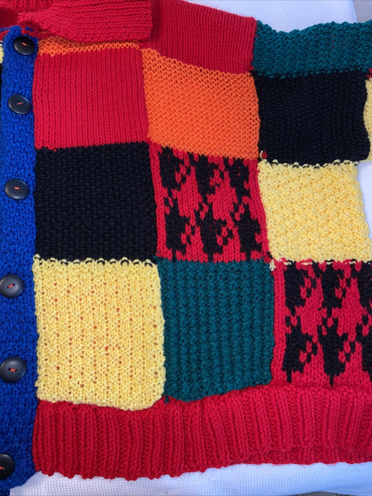 Harry Styles Handmade Croche JW Inspired Cardigan Multicolored image 7