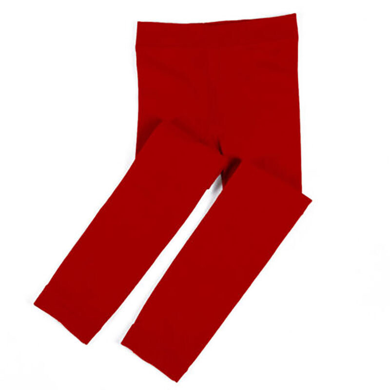 Kids Thermal Fleece Lined Leggings Winter Slim Trousers Pants for Girls  Age3-12#