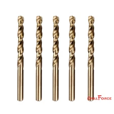 5PCS 5/16" Cobalt Drill Bit Set M35 HSS Jobber Length Twist Drill Bits Tools