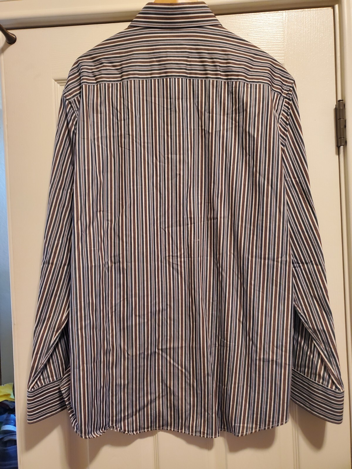 BUGATCHI long sleeve button down, striped with co… - image 7