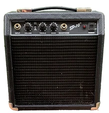 Squier SP-10 Electric Guitar Amplifier Portable Black 22W PR 367 120V 60Hz