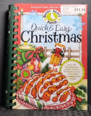 Gooseberry Patch Quick & Easy Christmas 2011 Spiral HB Cookbook Holiday Good