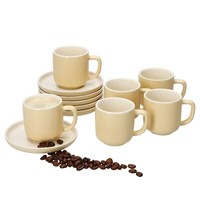 Ritzenhoff 6Er Set Jasper Espressotassen Mit Untertassen Vanille FüR 6 Personen