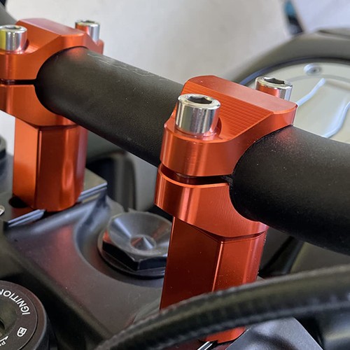 28mm(1 1/8") HandleBar Risers Bar Mounts Clamps For 530 EXC 450 EXC-F 350 XCF-W - Picture 5 of 14