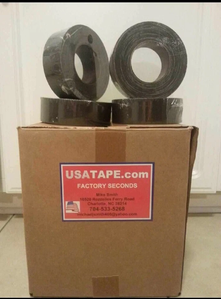 MAJOR RETAILERS 12 Rolls 2" X 60 Yrds Black Gaffers Tape Audio Stage Tape Gaffer MADE IN USA