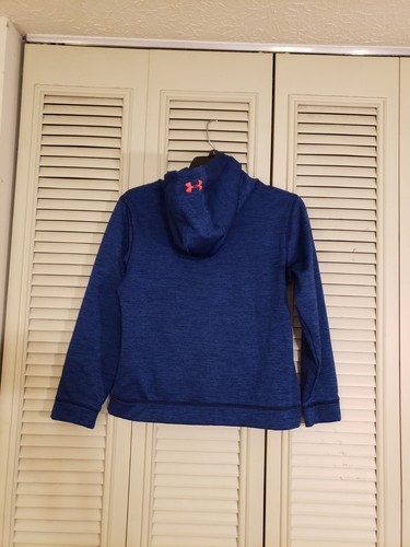 Under Armour Storm 1 Youth Boy's Blue Sweatshirt Cold Gear Hoodie Size Large YLG - Picture 5 of 5