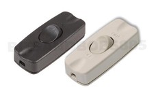 2A Inline Lamp Switch Desk Table Lamp With Screw Fittings Terminals Black/White