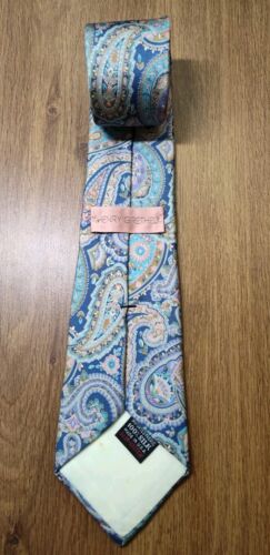 VINTAGE Henry Grethel Paisley Silk Tie Necktie 58x3.25" Men's USA Slipstitch - Picture 3 of 8