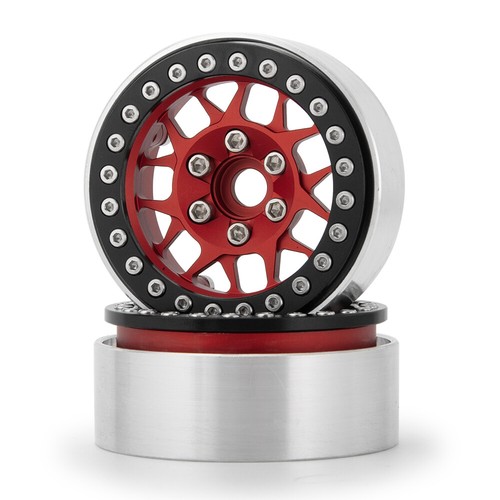 Llanta Beadlock 4 piezas 1,9" para 1/10 RC Axial SCX10 CC01 D90 TRX4 90046 Tamiya - Imagen 6 de 13