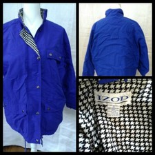 Izod Midweight Jacket Women's Medium Blue Great Shape Inv#z3062