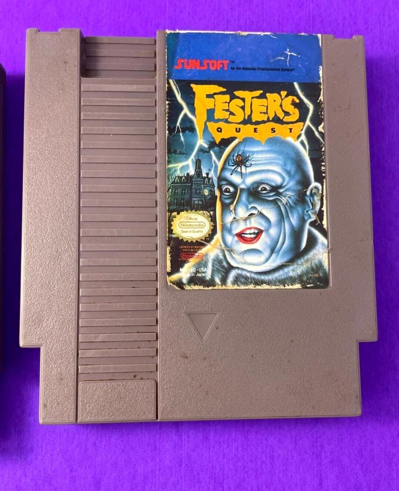 NES FESTER'S QUEST, SKATE OR DIE, MARIO/DUCK HUNT/TRACK MEET 3 GAME LOT   IO - Image 3 of 4