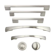 Brushed Nickel Cabinet Hardware Knobs Pulls Handles Kitchen Hardware Choose Pack