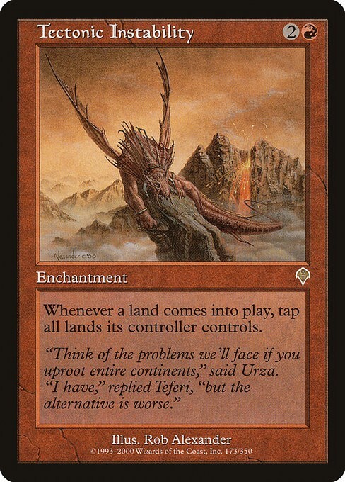 Tectonic Instability 1x MtG Invasion INV SP/NM