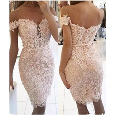 Short Sexy Mermaid Wedding Dresses Off shoulder Lace Appliques Bead Bridal Gowns