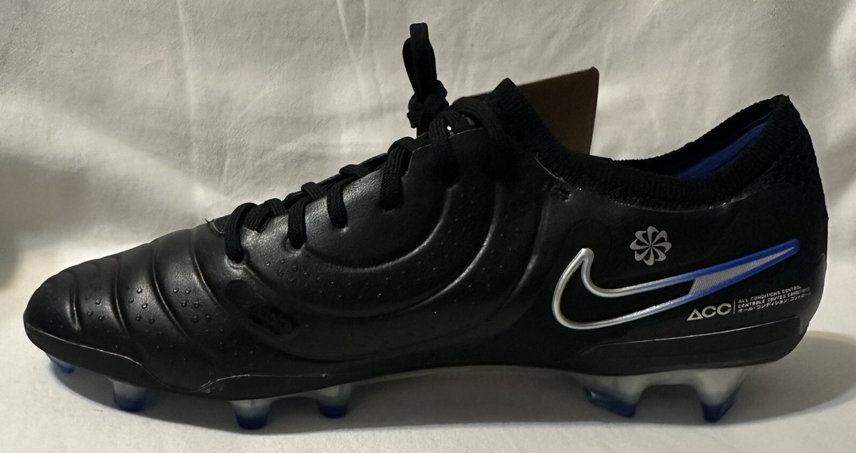 Nike Tiempo Legend 10 Elite FG Soccer Cleats Black/Chrome DV4328