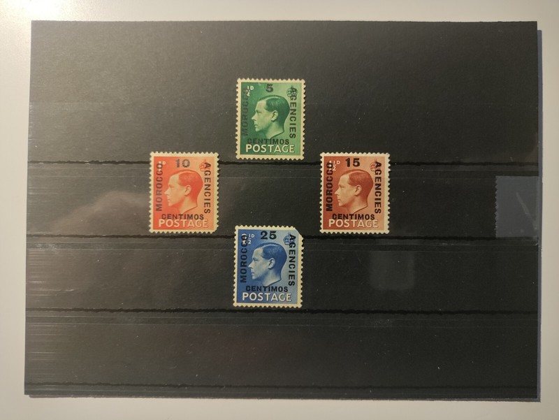 1936 Morocco,British Post Office Stamps(King Edward),Watermarked,Unused,LH,OG