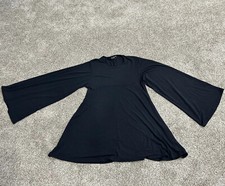 Pretty Little Things Black Contour Jersey Flare Sleeve Smock Dress Women’s 16 Q4