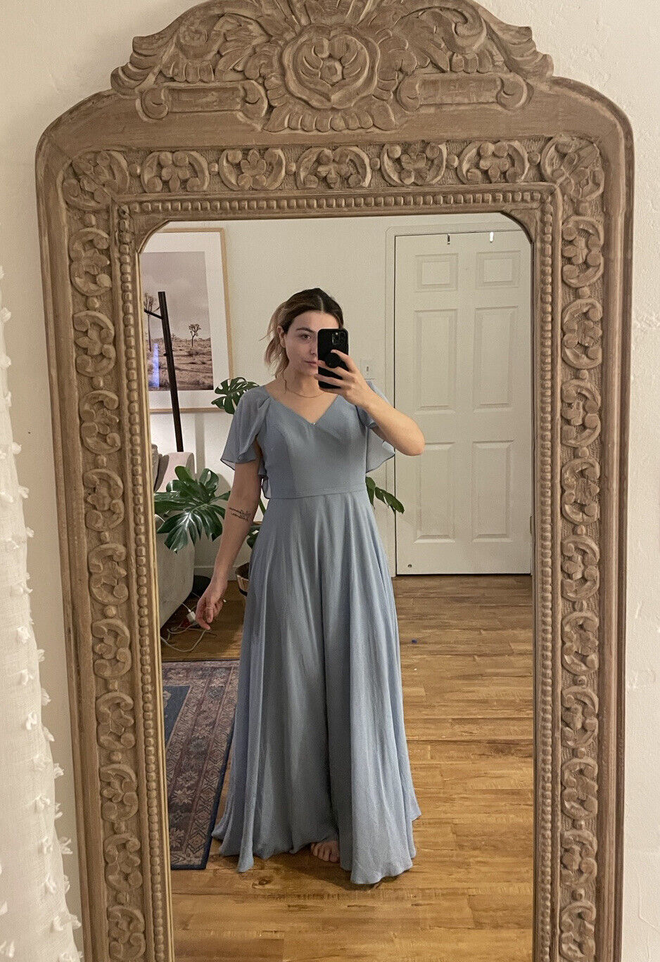 Classic Ballgown in Dusty Blue