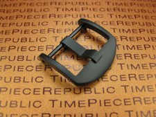NEW 22mm SWISS 316L Stainless SCREW-IN Tang Buckle for PANERAI Black PVD P