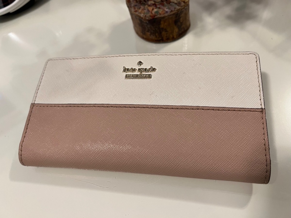 Kate Spade Wallet Women's Leather Pink and White
