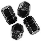4x Black Aluminum Metal Wheel Tire Valve Stem Air Caps Covers For Toyota RAV4