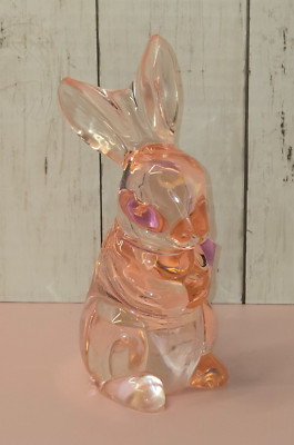 2025 Target Spritz 7''Pink Acrylic Bunny Rabbit Animal Figurine Easter Spring NEW