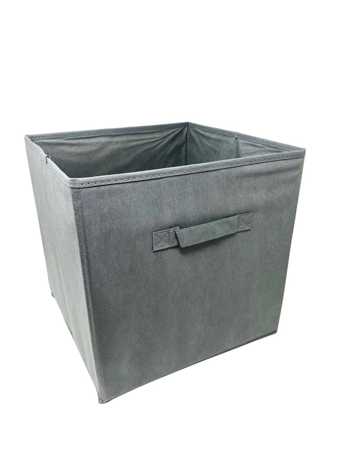  Large 13 Inches 6 pcs Fabric Storage Bins Box Organizer Cube Basket Container - Image 4 of 4