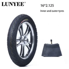 16*2.125 inch Electric Bike Bicycle Tires Black Scooter Rubber Tires 16 inch