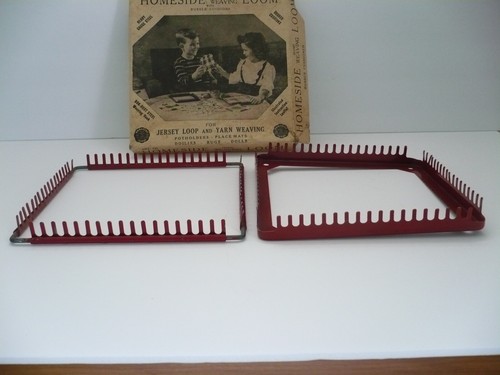 1949 Homeside Hand Weaving Loom w/Instructions + One Other Loom - Picture 5 of 16