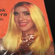 Spooky Village Halloween Ombre 17" Wig One Size Fits Most - Adult Yellow Orange