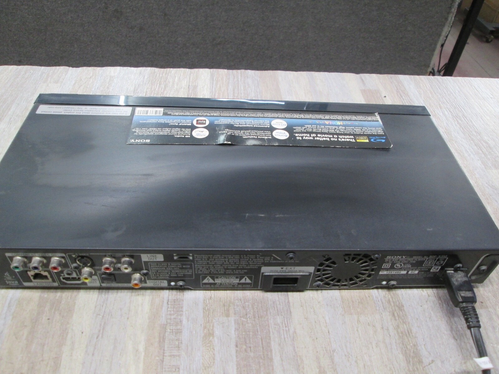 sony bluray disc/dvd player bdps350 W/ CABLE TESTED GOOD eBay