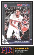 2019 Hoops Premium Stock #56 Langston Galloway Detroit Pistons