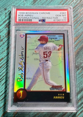 Bob Abreu [Refractor] #287 1998 Bowman Chrome International card