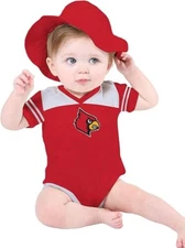 Two Feet Ahead Newborn Bodysuit Creeper Louisville Cardinal Size Newborn New