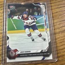 2026 Topps Now Jack Hughes Golden Goal Olympics USA Hockey #18