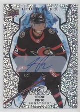 2021-22 Upper Deck Ice Rookie White Snowflake Auto Shane Pinto #142 Auto 0uz9