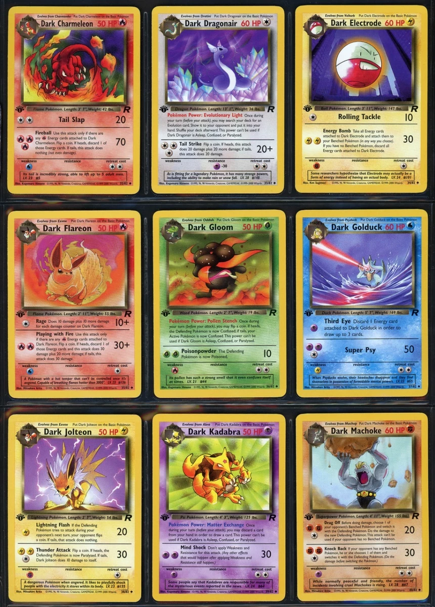 Pokémon Trading Card Complete Team Rocket Sets in English for sale