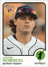 2022 Topps Heritage Jacob Robson #588 Detroit Tigers 34I