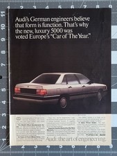 1983 Audi 5000s Original Magazine Ad Porsche Audi Car Of The Year Vintage Auto 1983 Audi 5000s Original Magazine Ad Porsche Audi Car Of The Year Vintage Auto