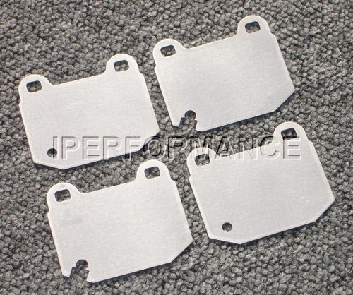 Titanium Brake Heat Shield Set Notched for Stoptech ST-22 ST22 2 Piston Caliper
