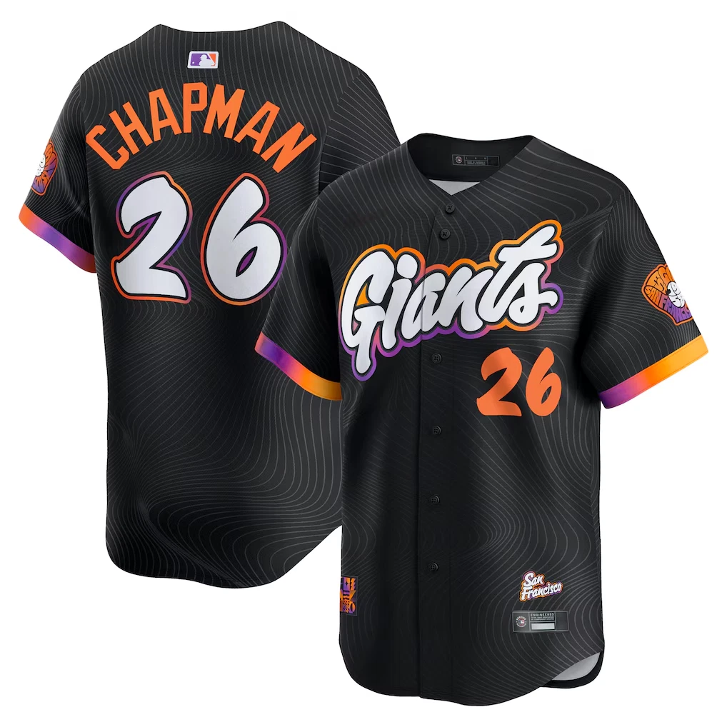 Men's/Junior Giantss Black 2025 City Connect Limited Edition Jersey - Printed Jersey
