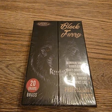 Ignat Games Brass Darts 20g Professional Darts Set Shafts Black Furry - 6 Darts